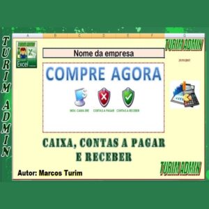 PLANILHA FINANCEIRO, FLUXO DE CAIXA, CONTAS A PAGAR E RECEBER – R$ 80,00 – TURIM ADMIN
