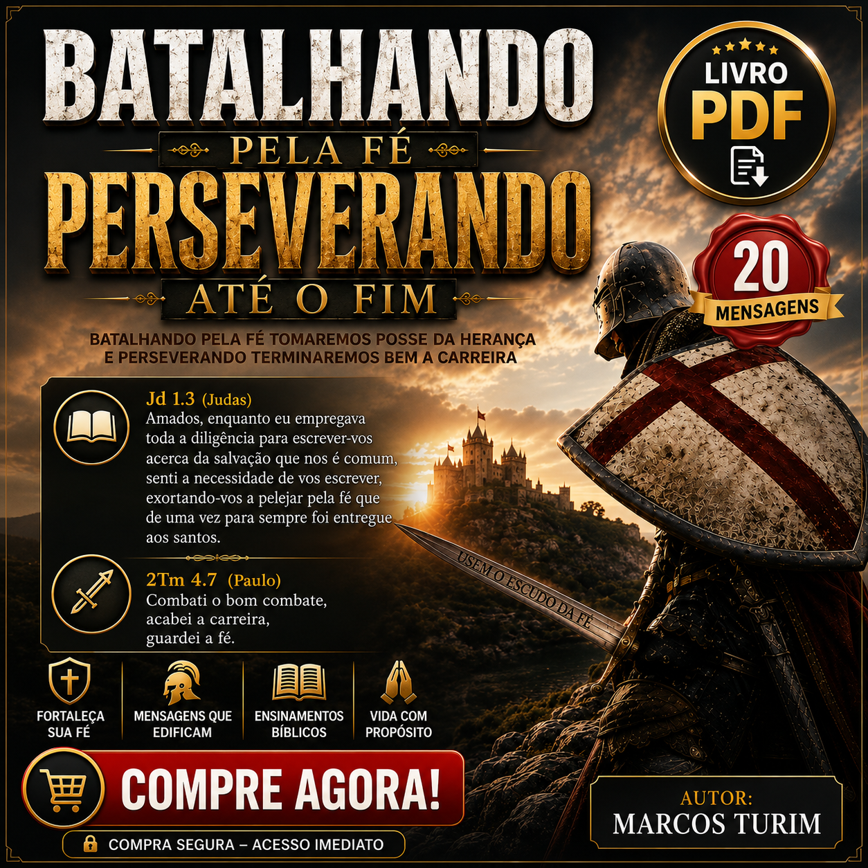 LIVRO - BATALHANDO PELA FÉ E PERSEVERANDO ATÉ O FIM - PDF - R$ 10,00